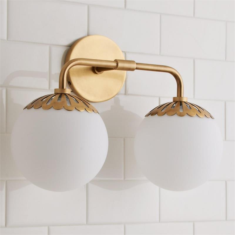 Aegis Applique Murale Globe Laiton Verre Minimaliste Moderne - Neutralighting