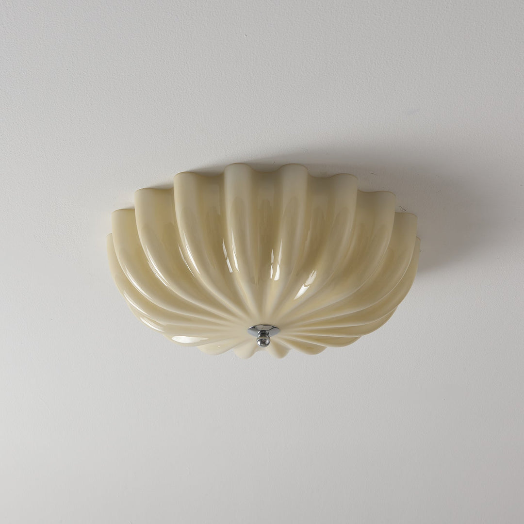 Zerinos Plafonnier Art Nordique Premium Coquillage Bois Verre - Neutralighting