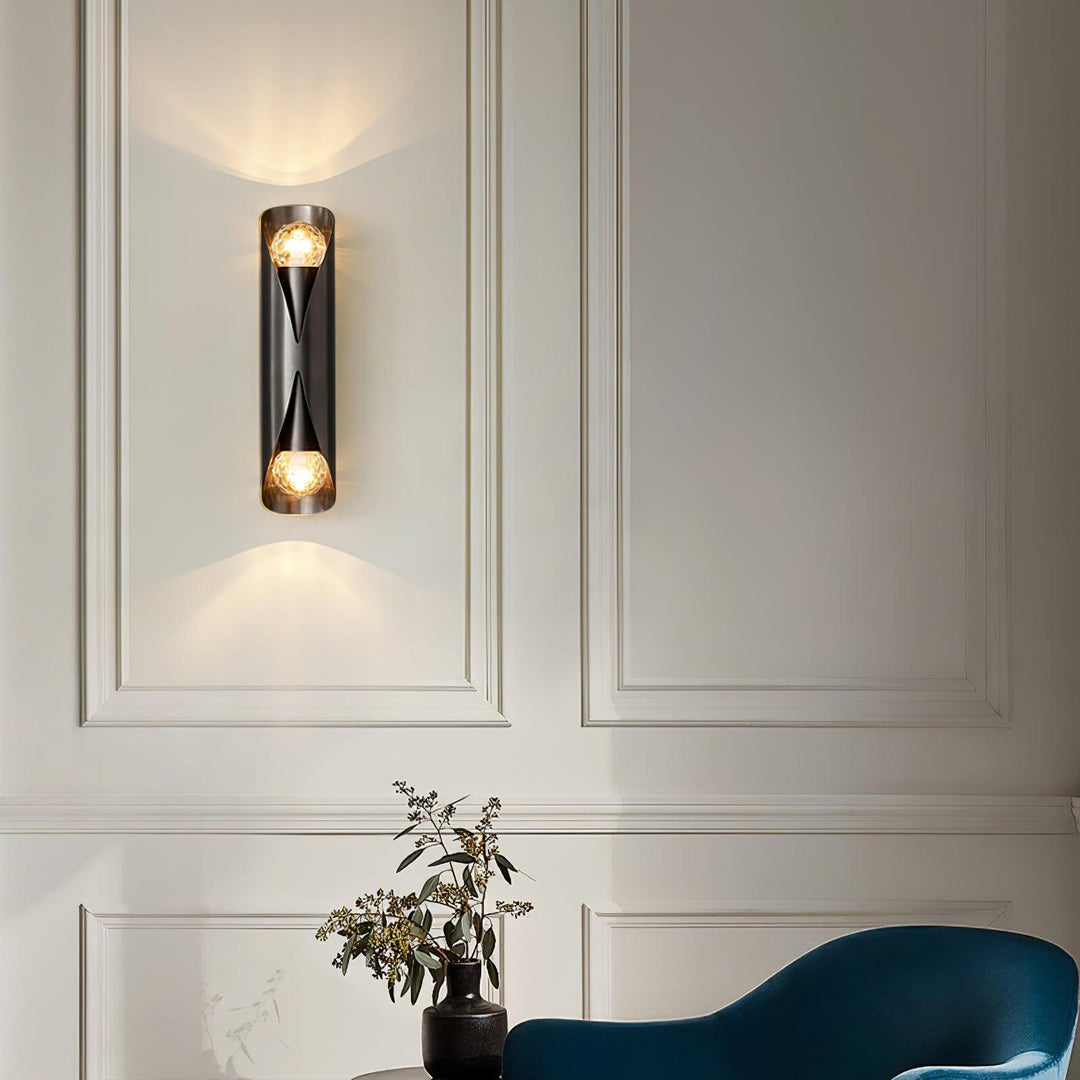 Avynila Applique Murale Diamants Laiton Moderne - Neutralighting