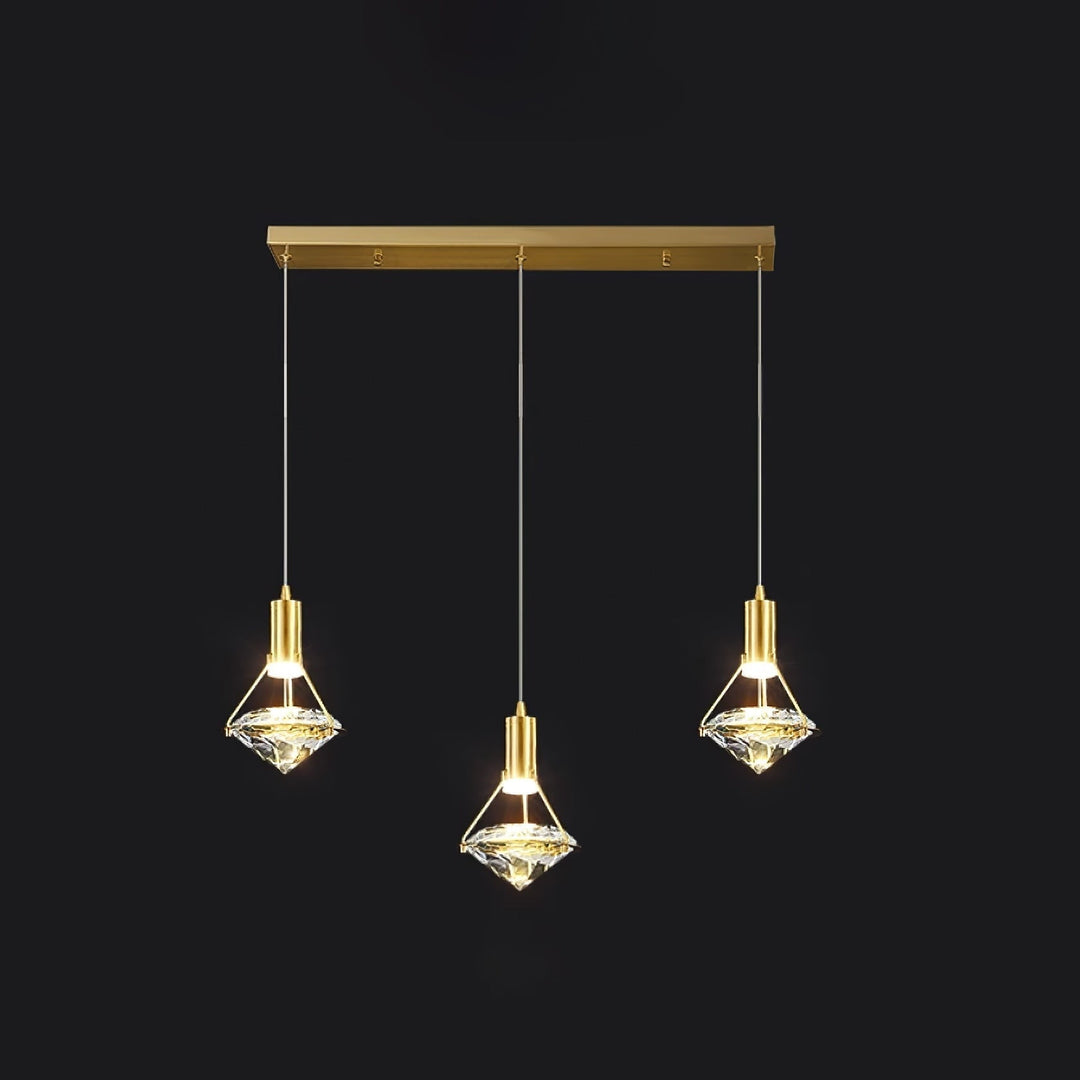 Elysianire Suspension Laiton Cristal Élégante - Neutralighting