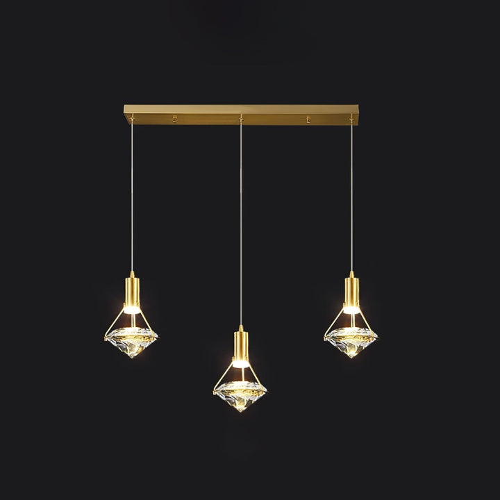 Elysianire Suspension Laiton Cristal Élégante - Neutralighting