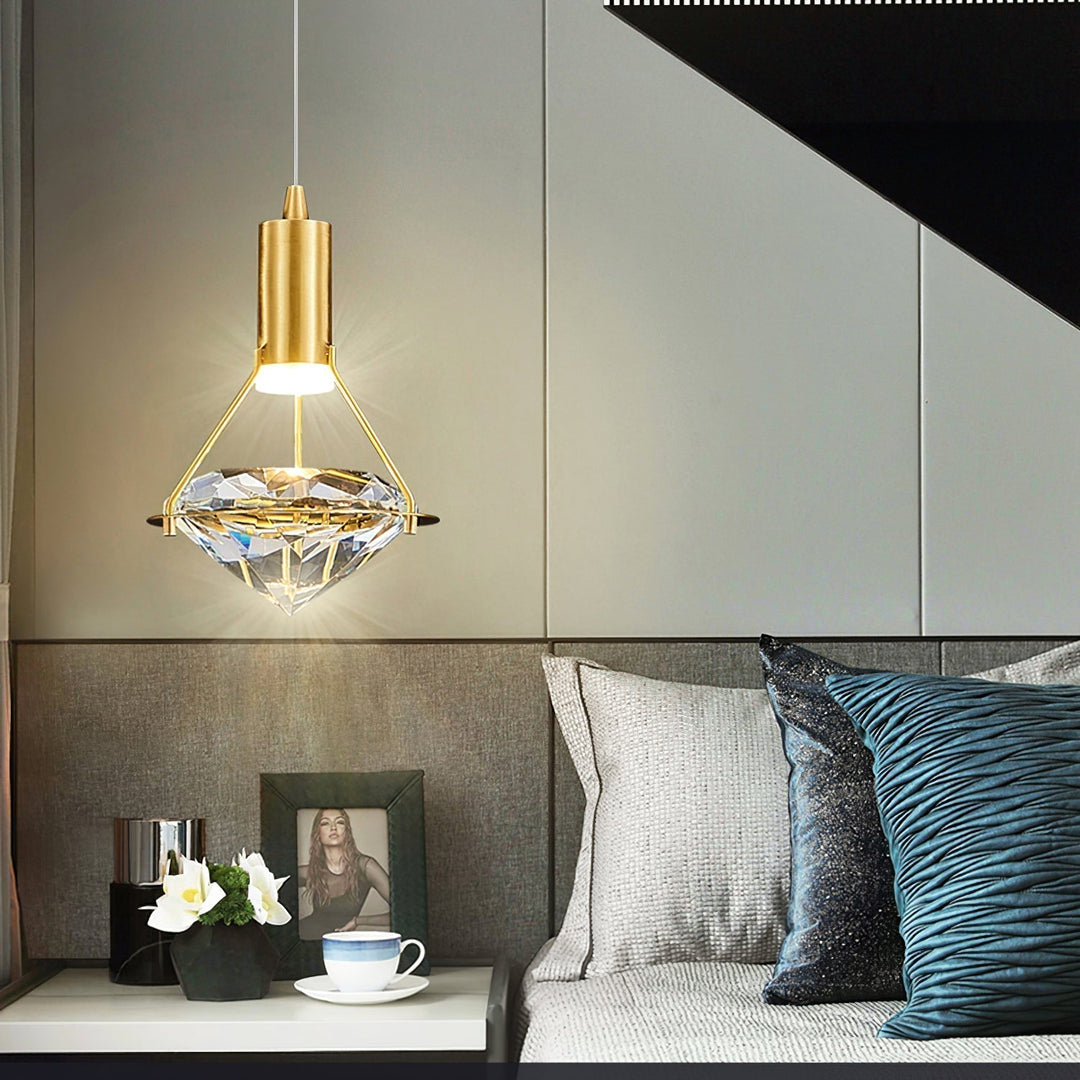 Elysianire Suspension Laiton Cristal Élégante - Neutralighting