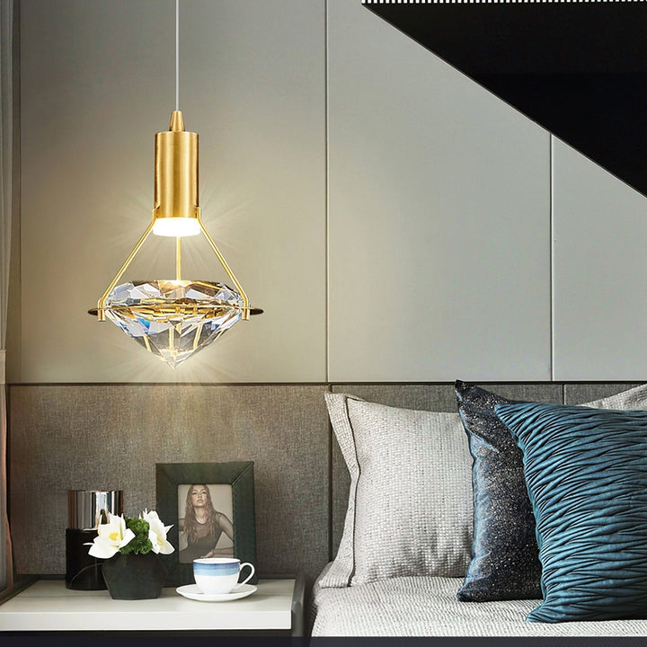 Elysianire Suspension Laiton Cristal Élégante - Neutralighting