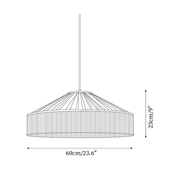 Serenya Lampe Pendante Franges Tissu Vintage - Neutralighting