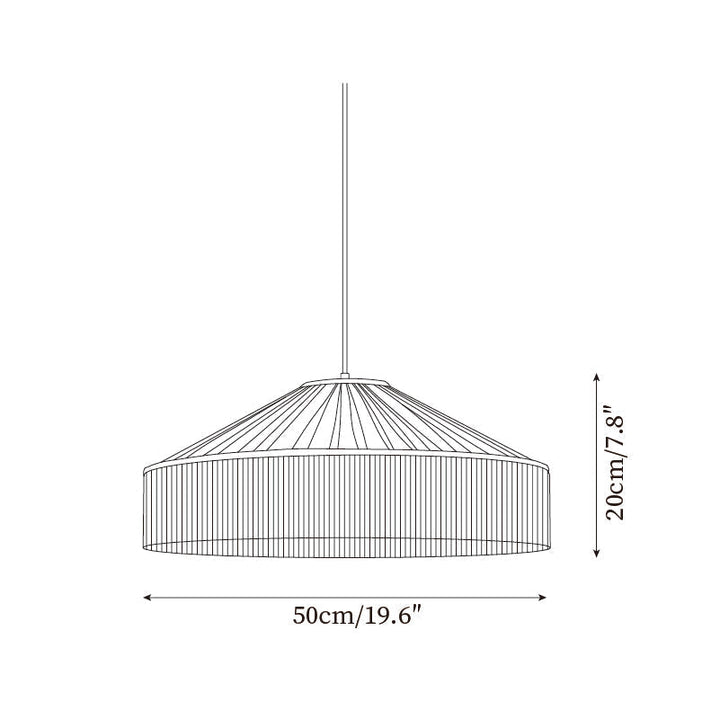 Serenya Lampe Pendante Franges Tissu Vintage - Neutralighting