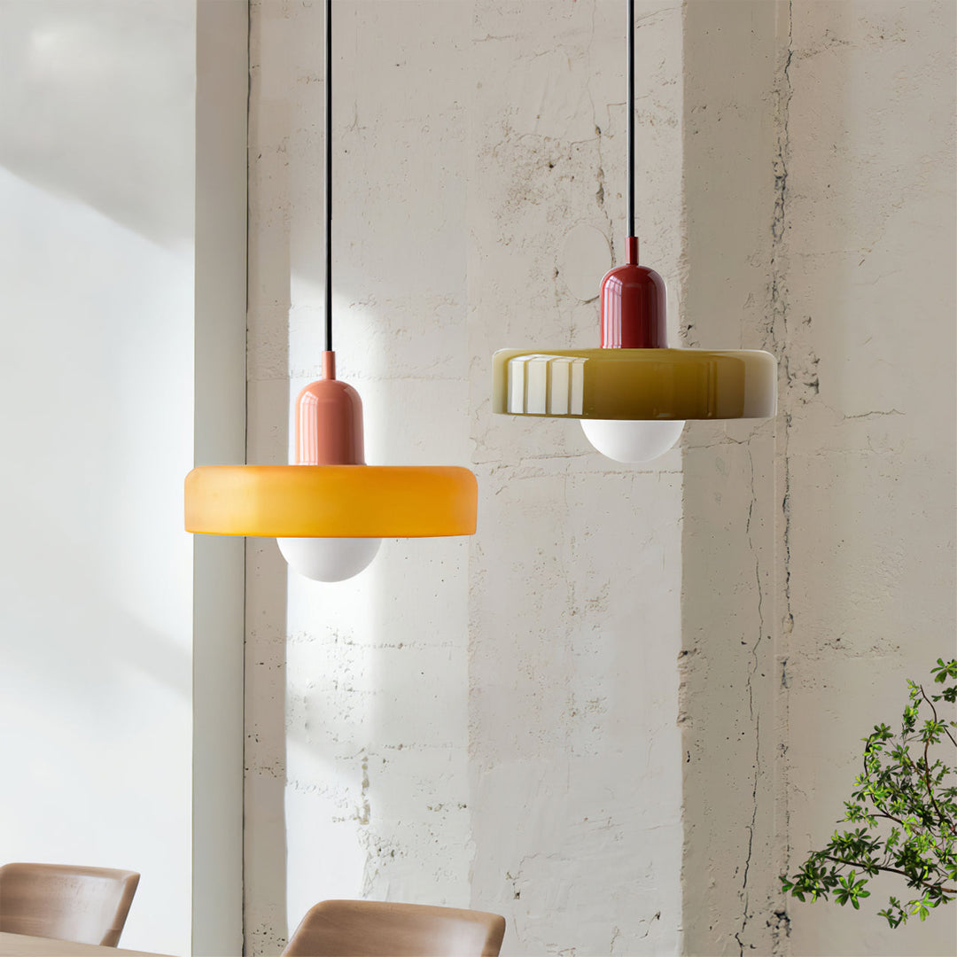 Jovial Luminaires en Verre Orb Disc Minimaliste Swag - Neutralighting
