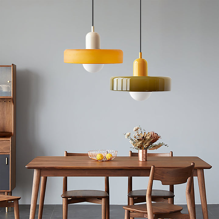Jovial Luminaires en Verre Orb Disc Minimaliste Swag - Neutralighting
