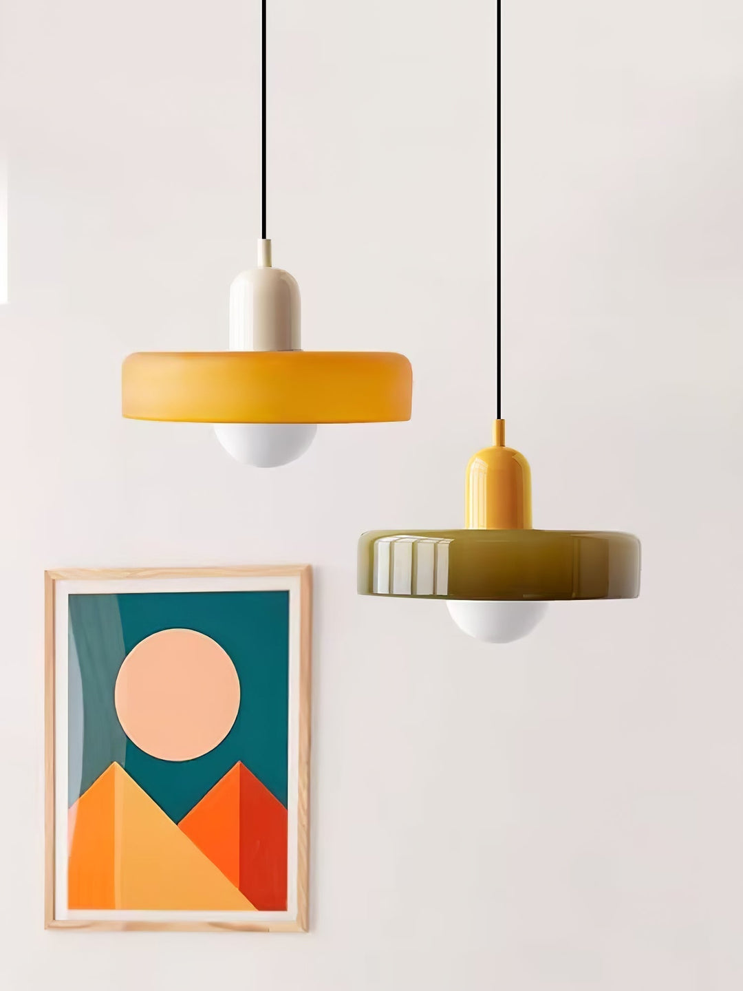 Jovial Luminaires en Verre Orb Disc Minimaliste Swag - Neutralighting