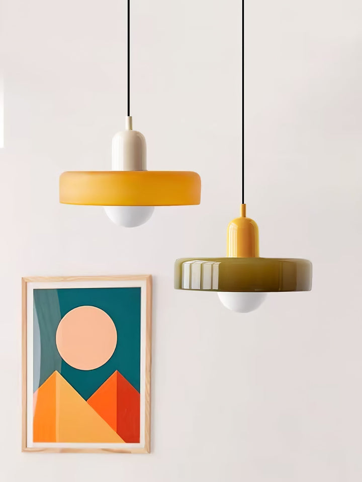 Jovial Luminaires en Verre Orb Disc Minimaliste Swag - Neutralighting