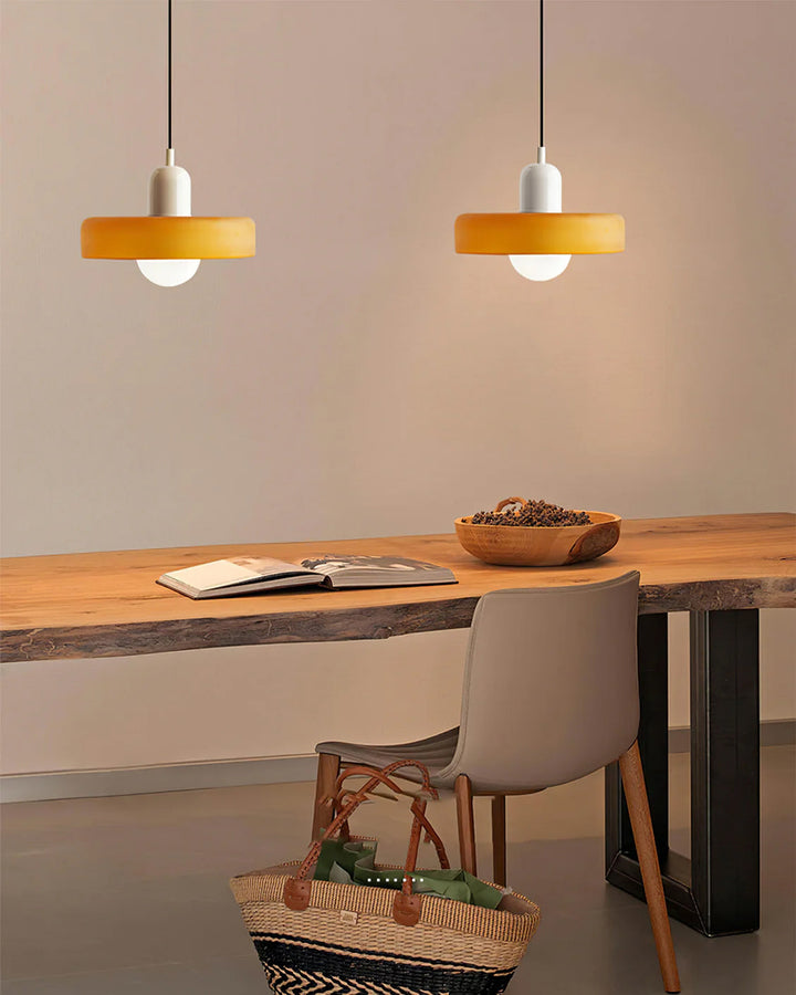 Ideal Suspension Lampe Orb Disc en Verre Minimaliste Moderne - Neutralighting