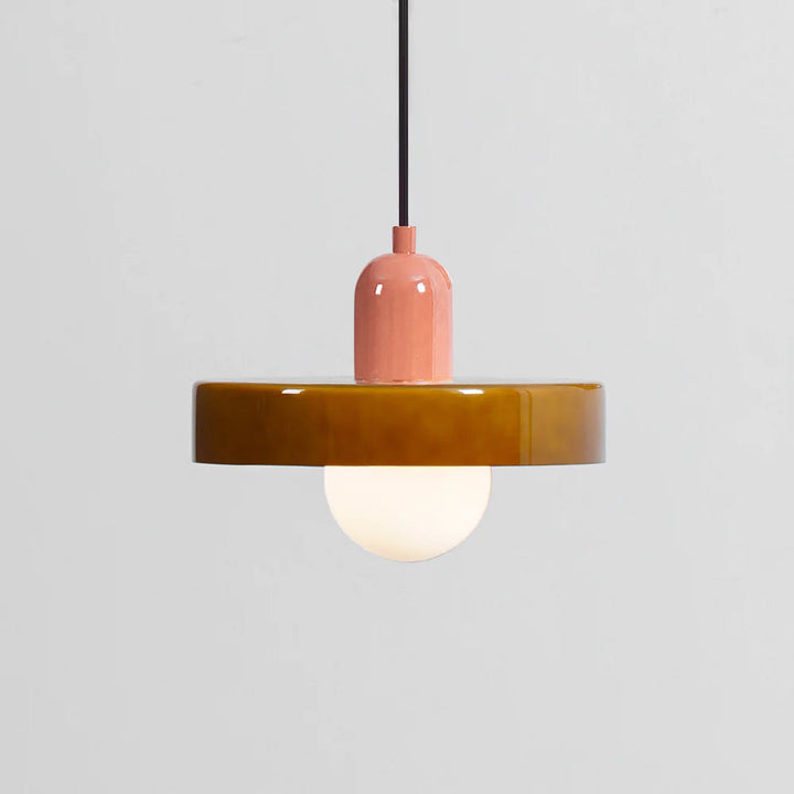 Ideal Suspension Lampe Orb Disc en Verre Minimaliste Moderne - Neutralighting