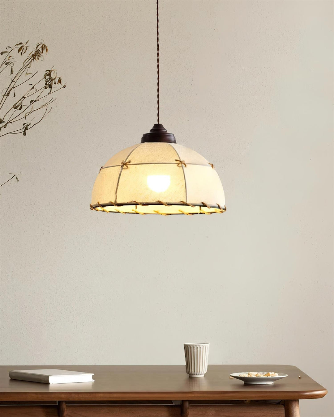 Orisc Lampe Pendante Vintage Minimaliste en Tissu - Neutralighting
