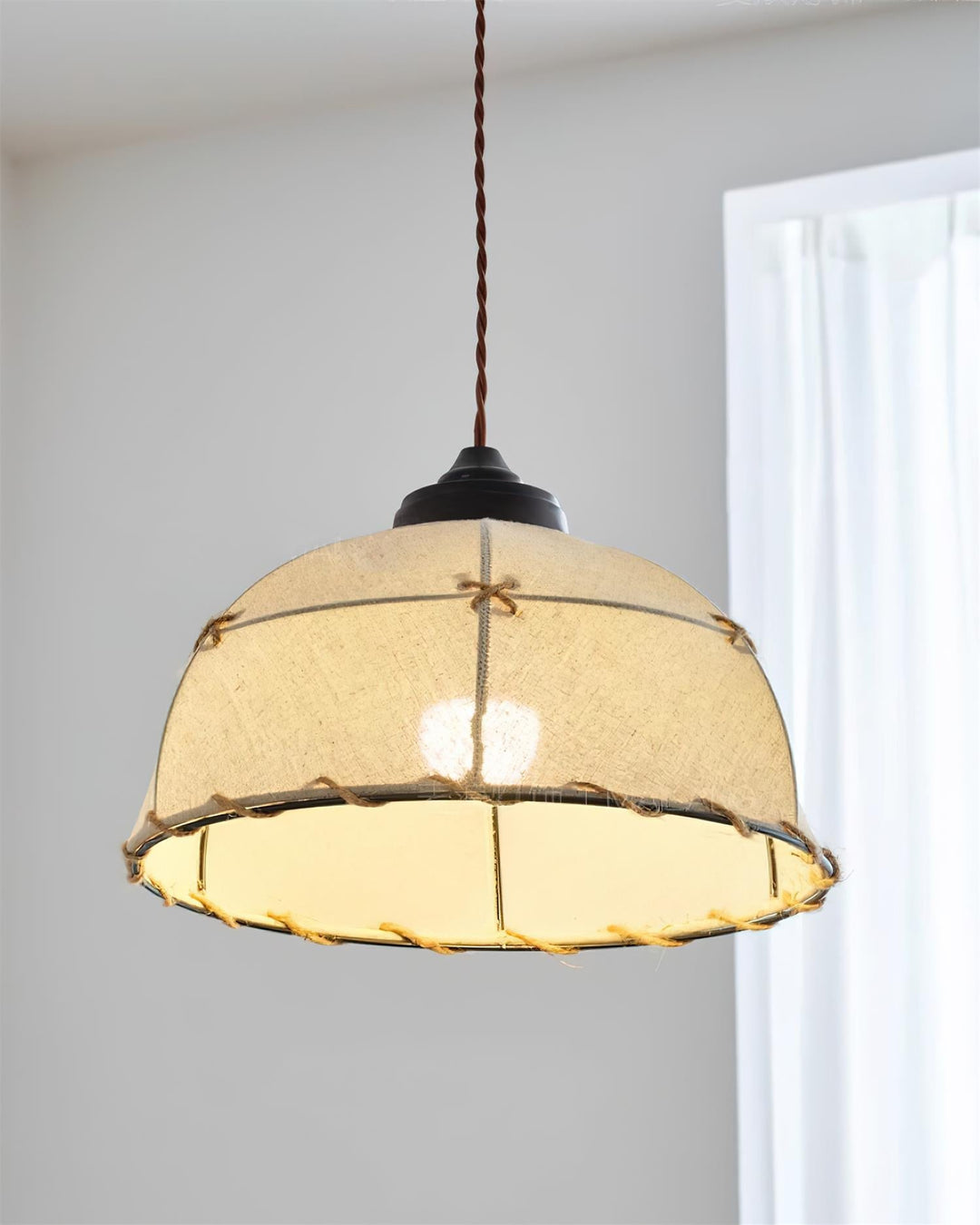 Orisc Lampe Pendante Vintage Minimaliste en Tissu - Neutralighting