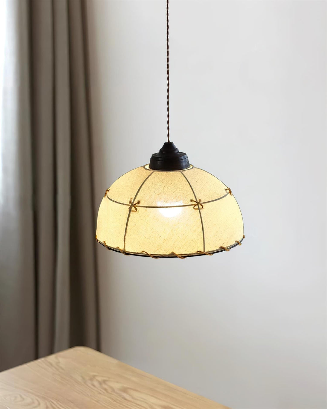 Orisc Lampe Pendante Vintage Minimaliste en Tissu - Neutralighting