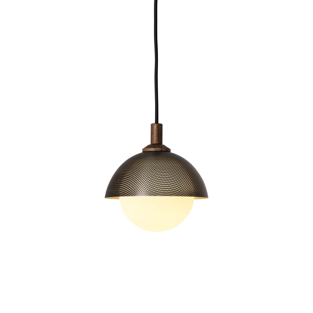 Pith Suspension Métal Bois Perforé Dôme Minimaliste Moderne - Neutralighting