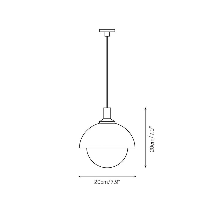 Pith Suspension Métal Bois Perforé Dôme Minimaliste Moderne - Neutralighting