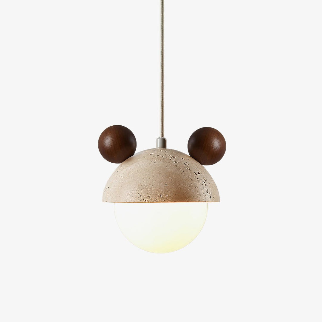 Lyraeus Suspension Moderne en Travertin - Neutralighting