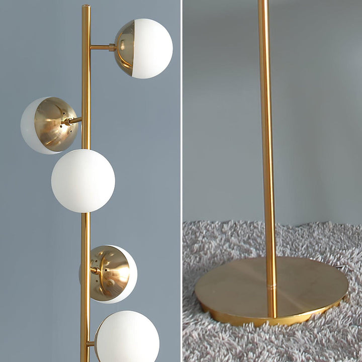 Valentina Lampadaire Bulle Moderne, Métal/Céramique, Doré, Salon - Neutralighting