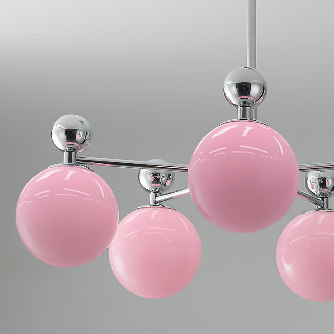 Dori Lustre Disposition de Globes en Verre Rose - Neutralighting