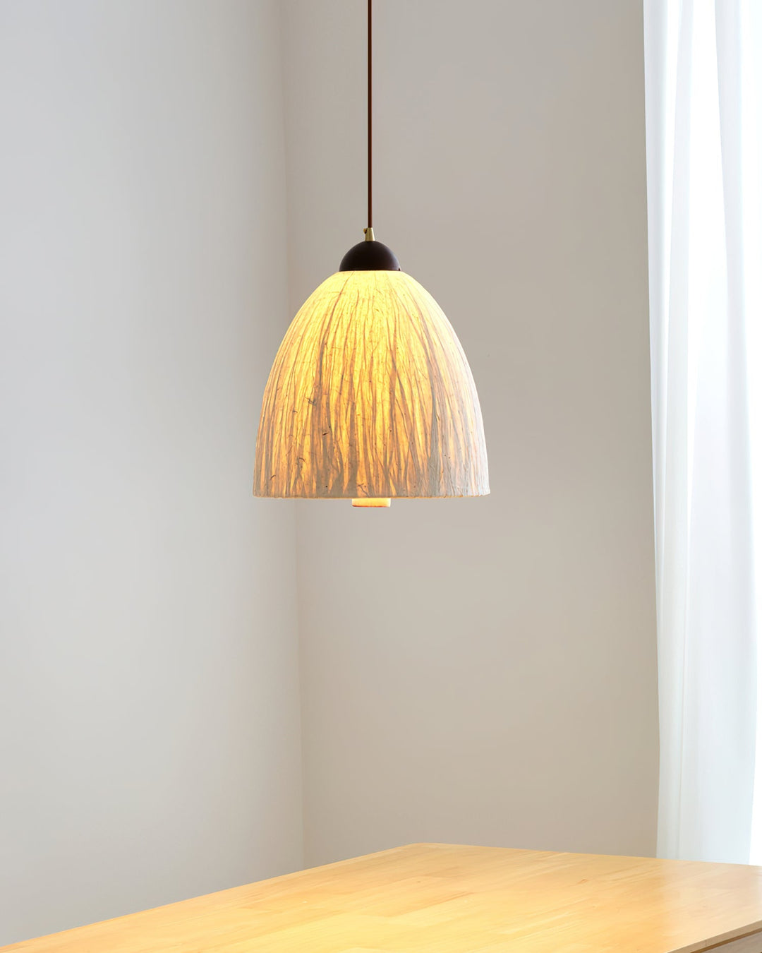 Doria Lampe Suspension Papier de Riz Texturé - Neutralighting