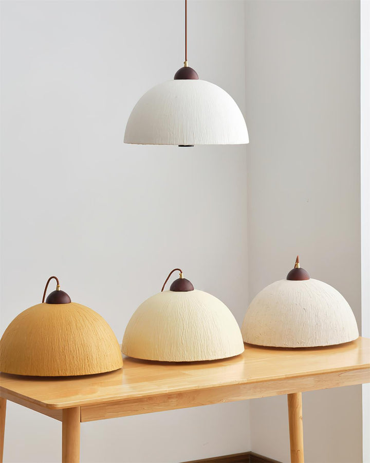Doria Lampe Suspension Papier de Riz Texturé - Neutralighting