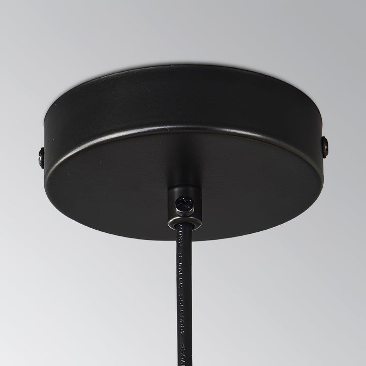 Lustra Suspension en Verre Noir avec Cadre - Neutralighting