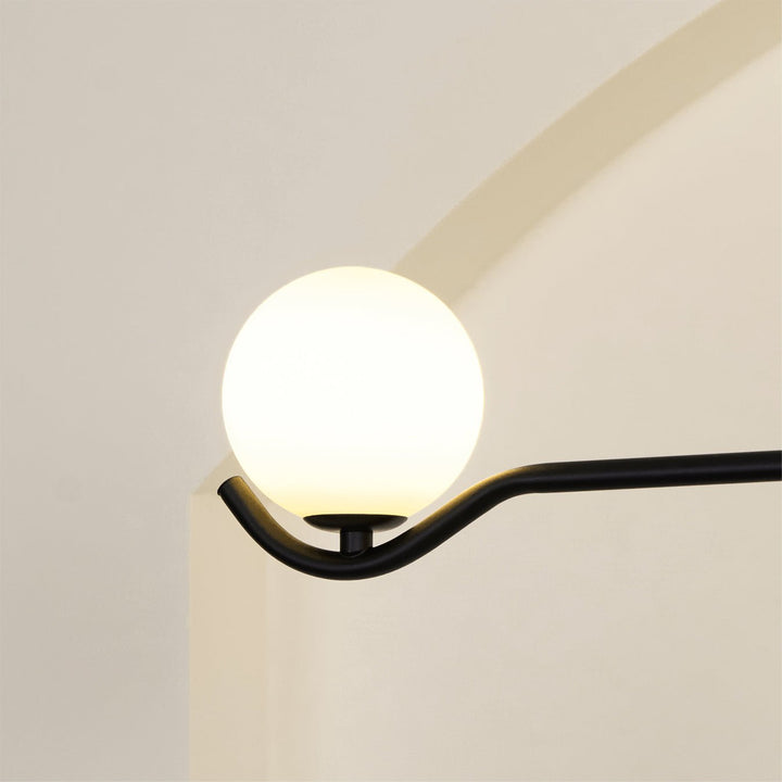 Lustra Suspension en Verre Noir avec Cadre - Neutralighting