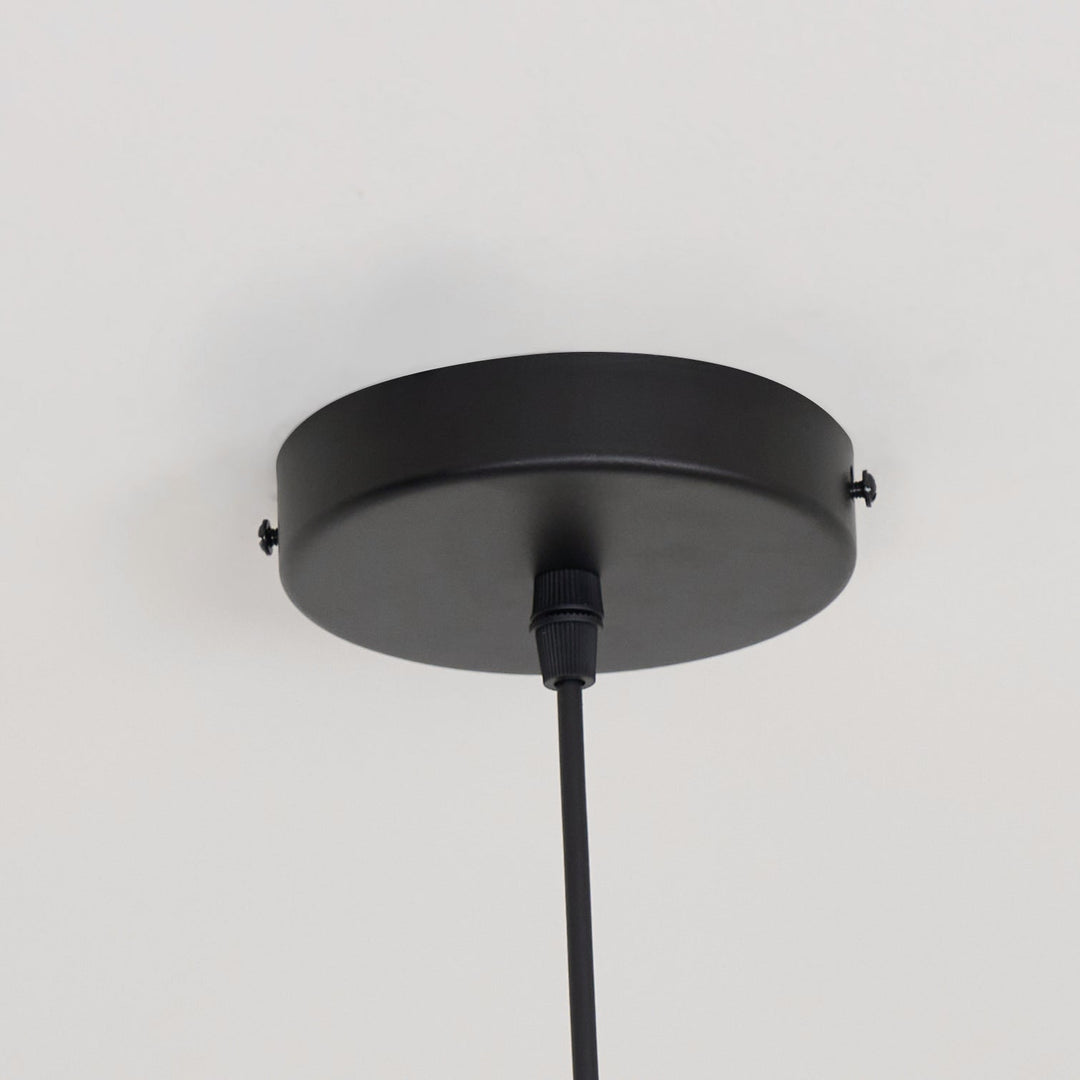 Lustra Suspension en Verre Noir avec Cadre - Neutralighting
