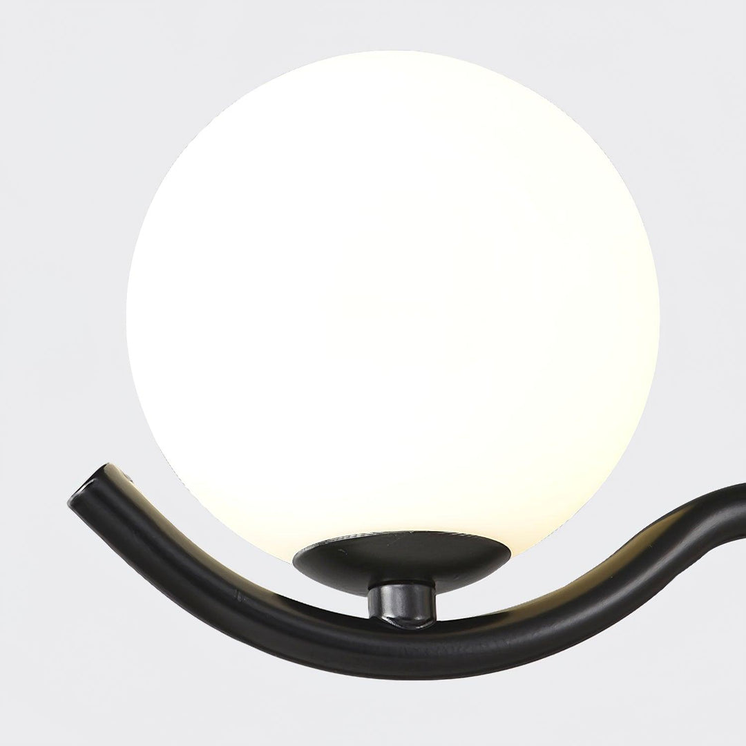 Lustra Suspension en Verre Noir avec Cadre - Neutralighting