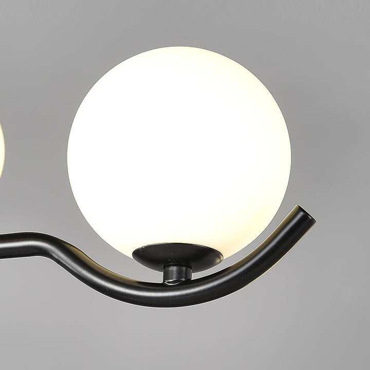 Lustra Suspension en Verre Noir avec Cadre - Neutralighting