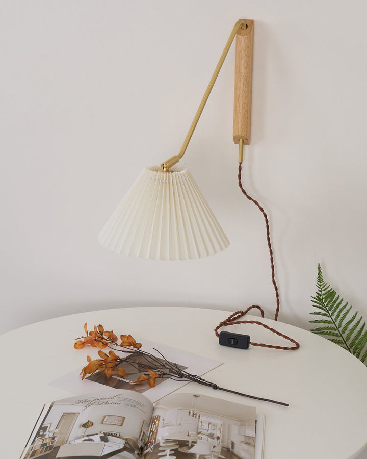 Feyora Applique Murale Tissu Plissé - Neutralighting
