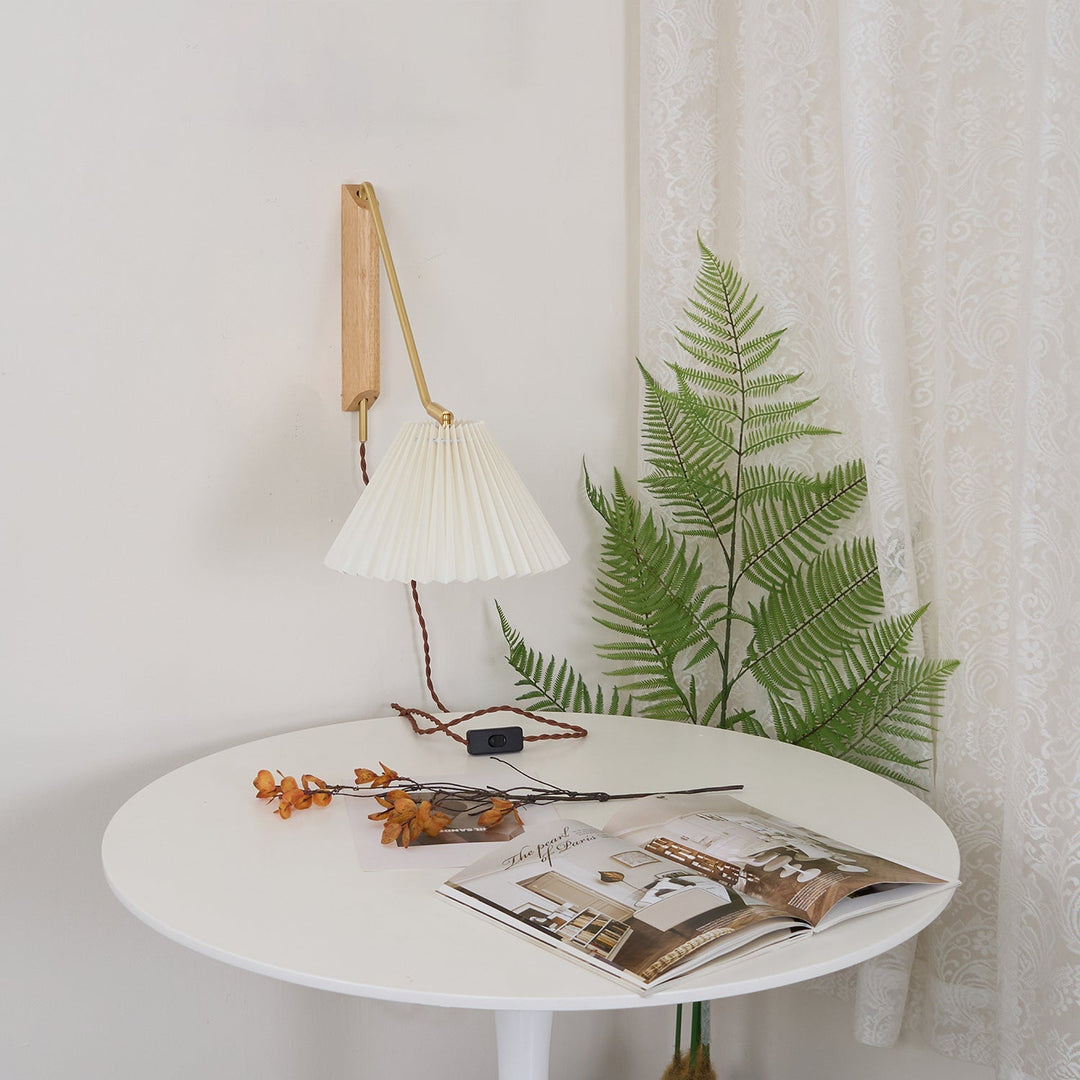 Feyora Applique Murale Tissu Plissé - Neutralighting