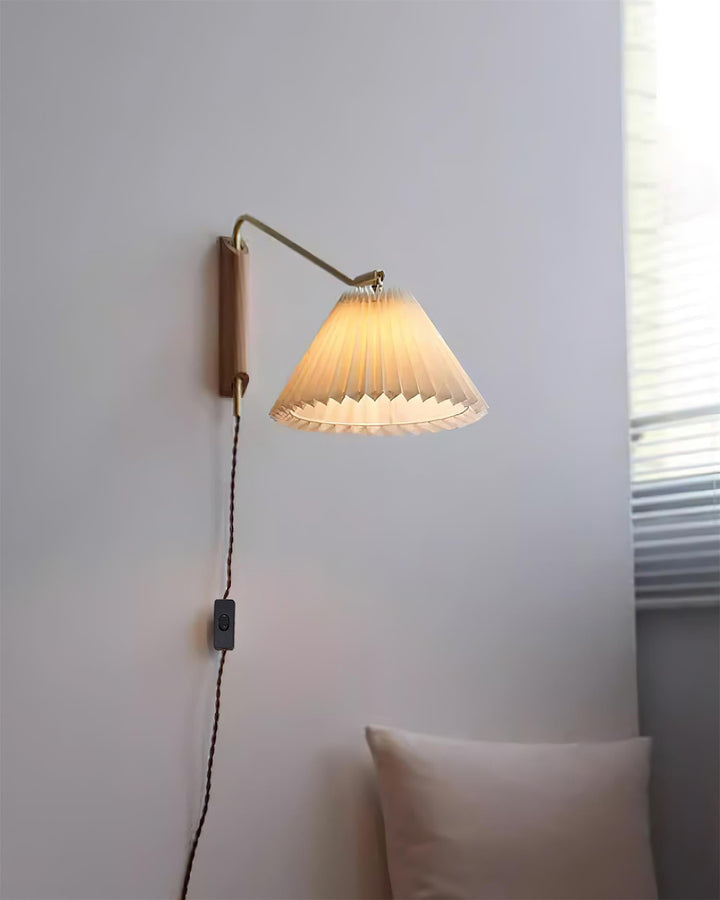 Feyora Applique Murale Tissu Plissé - Neutralighting