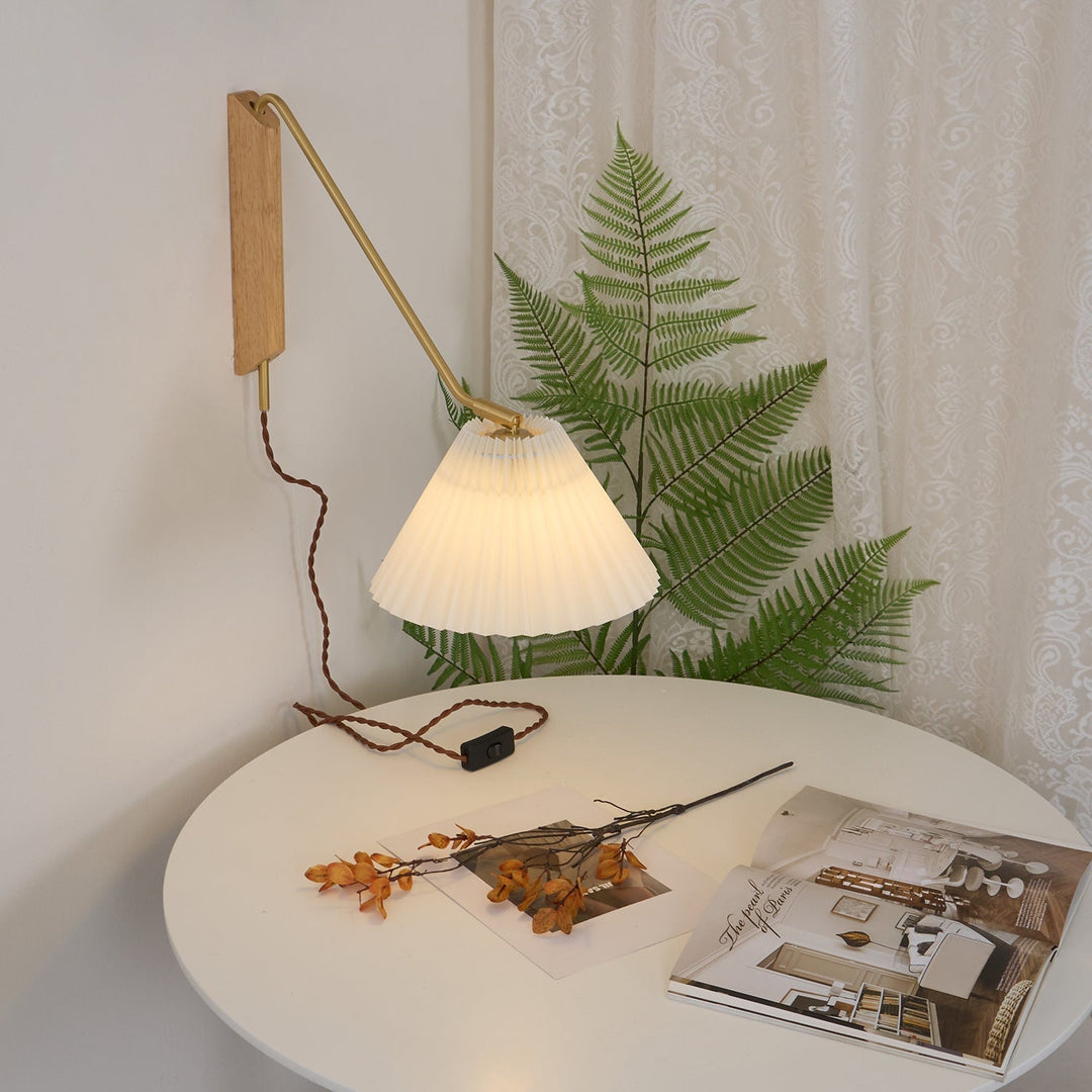 Feyora Applique Murale Tissu Plissé - Neutralighting