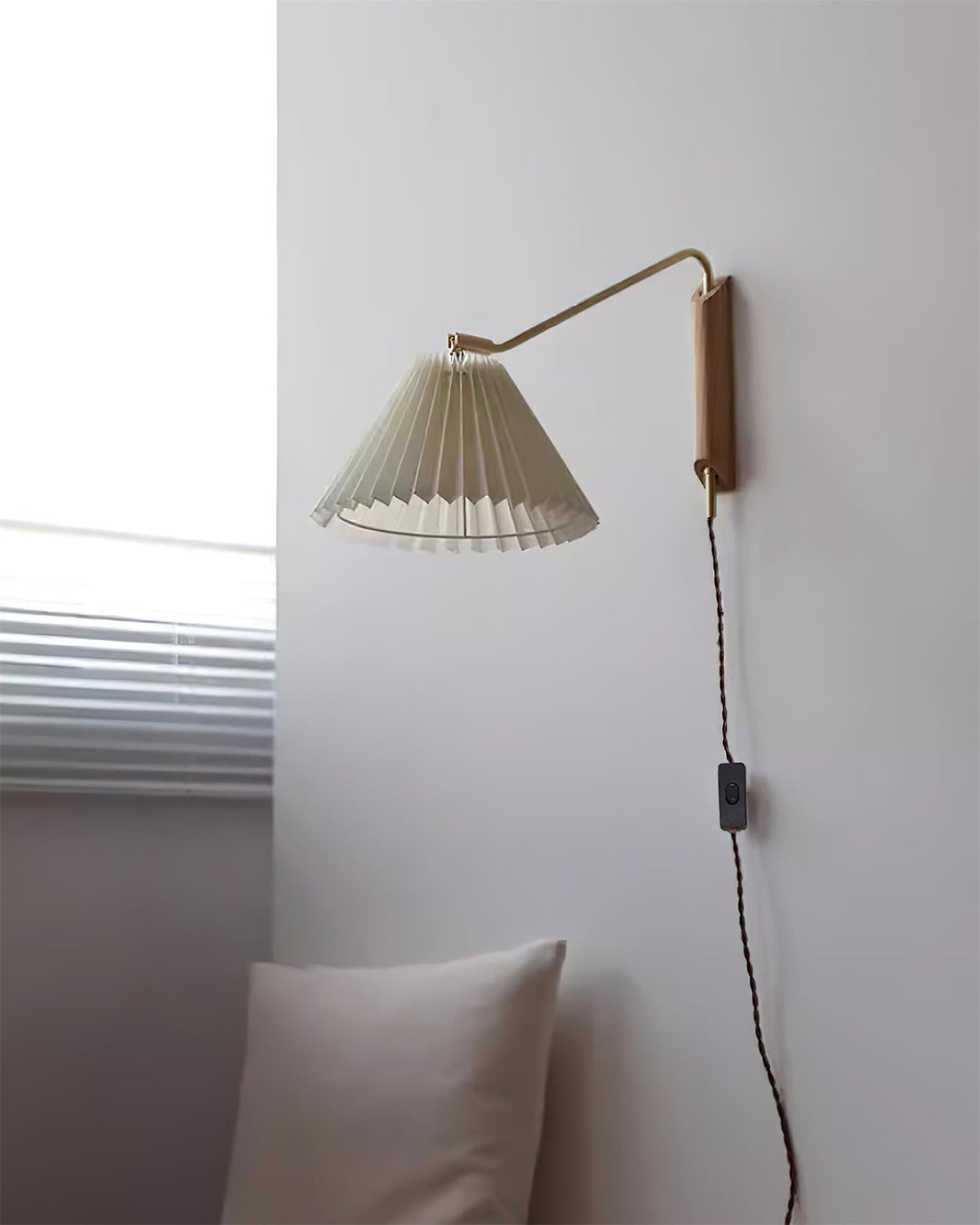 Feyora Applique Murale Tissu Plissé - Neutralighting