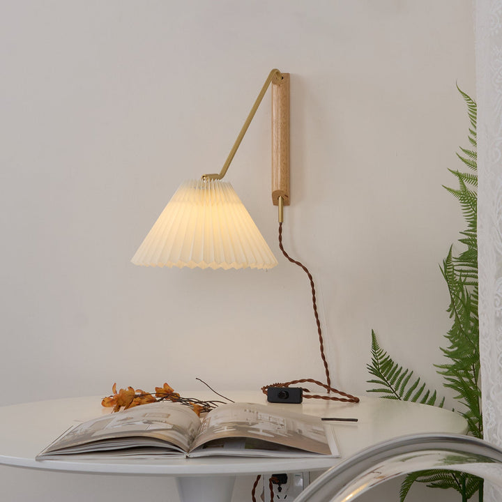 Feyora Applique Murale Tissu Plissé - Neutralighting