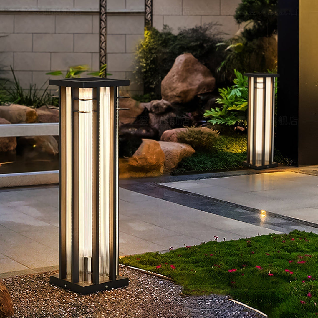 Strata Double Axe Extérieur Poteau Lumière - Neutralighting