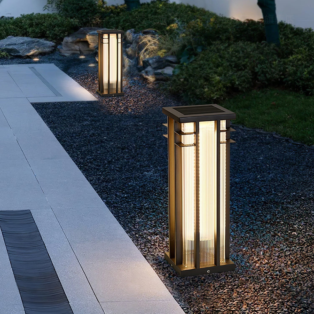 Strata Double Axe Extérieur Poteau Lumière - Neutralighting