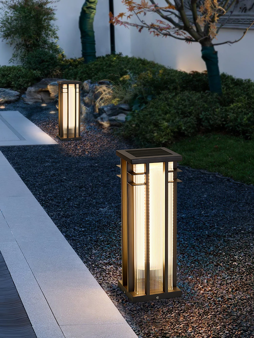 Strata Double Axe Extérieur Poteau Lumière - Neutralighting