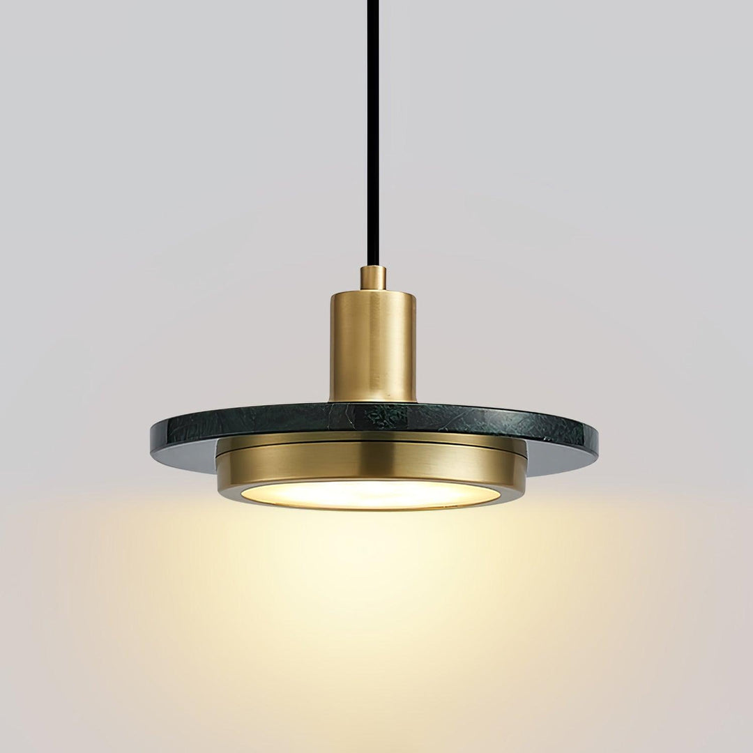 Solara Suspension en Marbre Double Cercle Moderne - Neutralighting