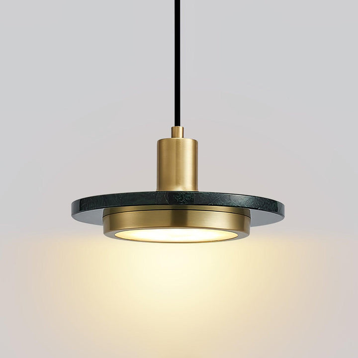 Solara Suspension en Marbre Double Cercle Moderne - Neutralighting