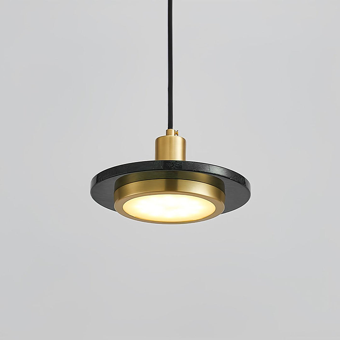 Solara Suspension en Marbre Double Cercle Moderne - Neutralighting