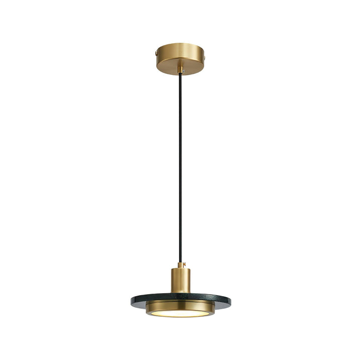 Solara Suspension en Marbre Double Cercle Moderne - Neutralighting