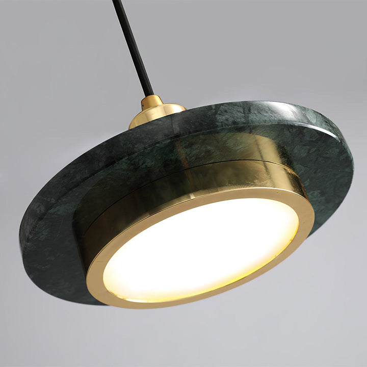 Solara Suspension en Marbre Double Cercle Moderne - Neutralighting