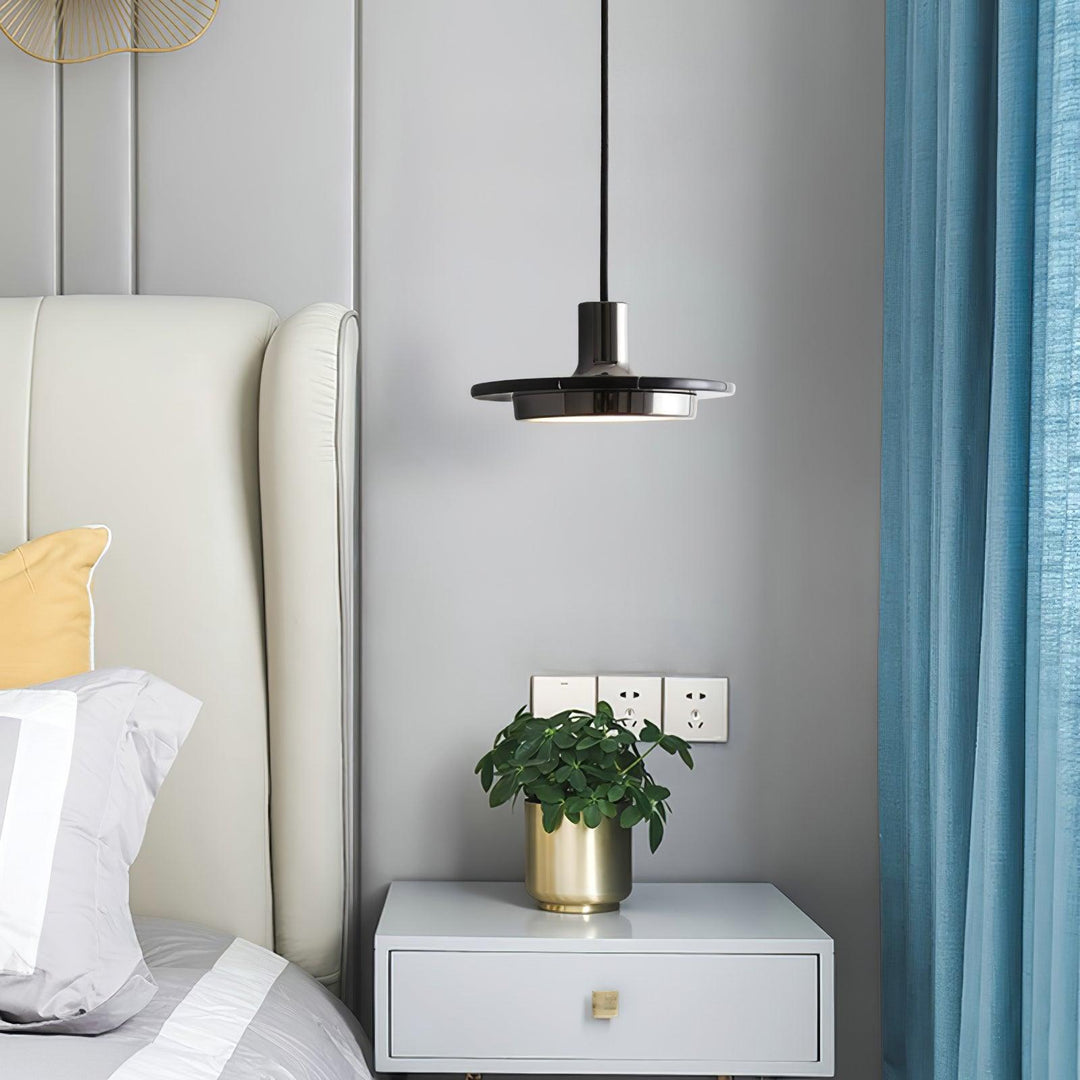 Solara Suspension en Marbre Double Cercle Moderne - Neutralighting