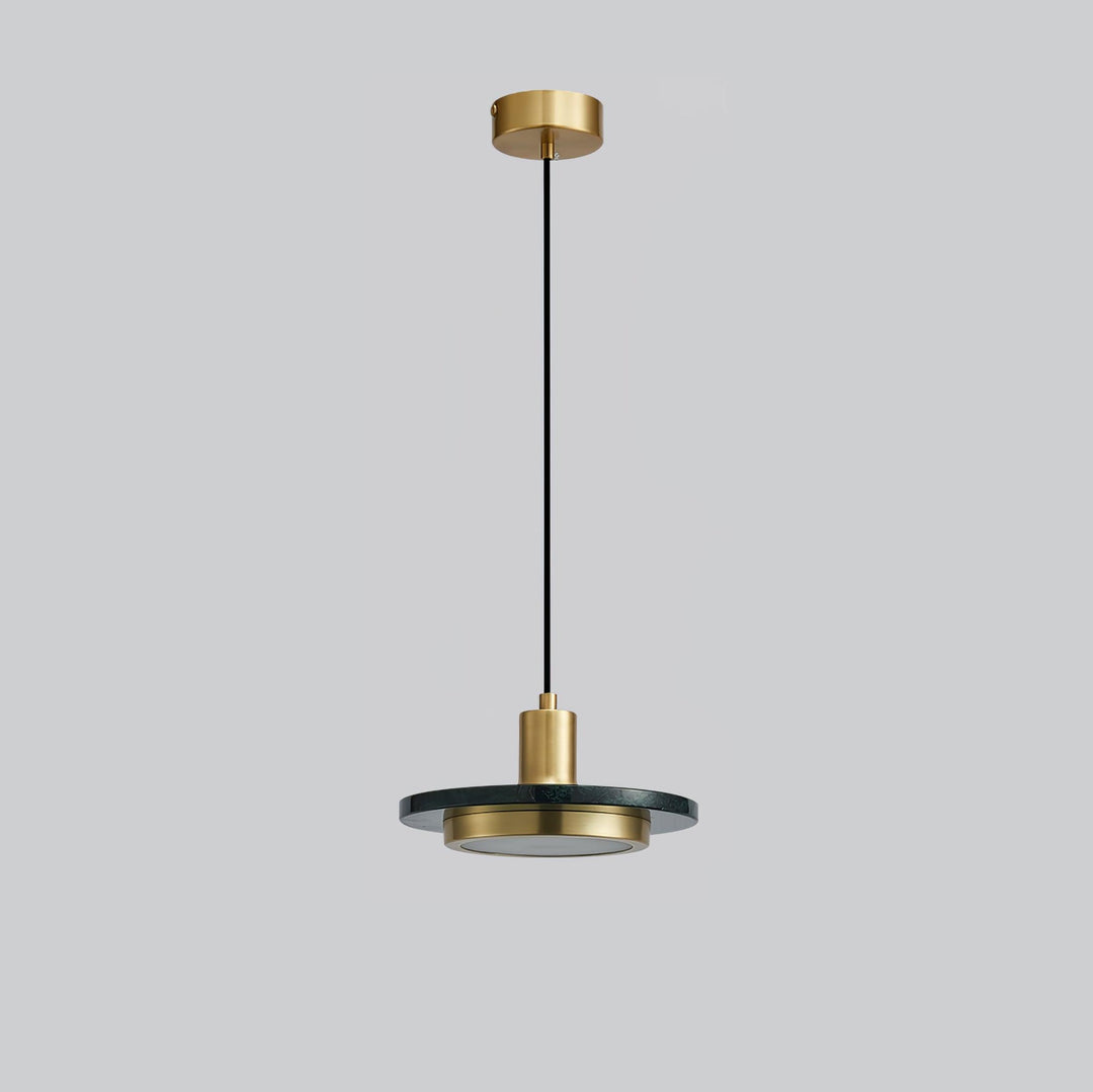 Solara Suspension en Marbre Double Cercle Moderne - Neutralighting