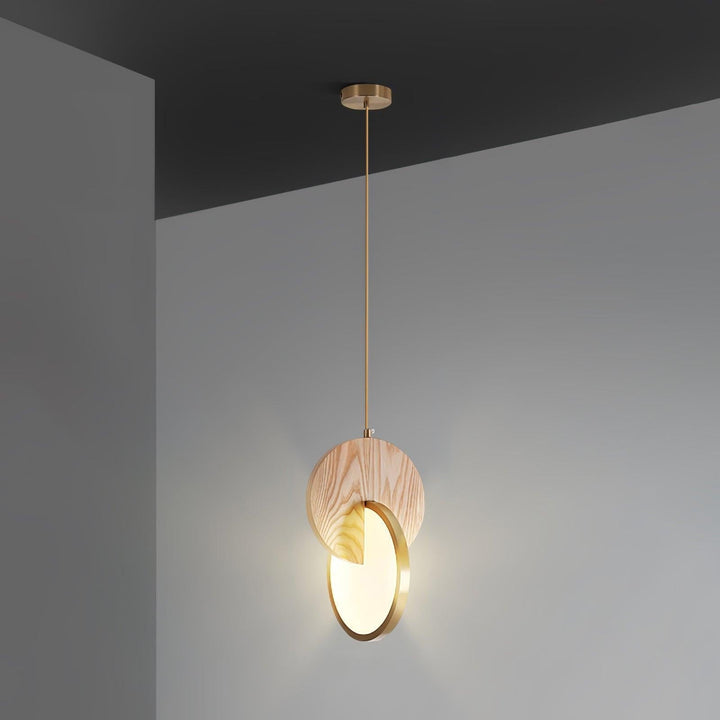 Lysola Suspension en anneau de bois - Neutralighting