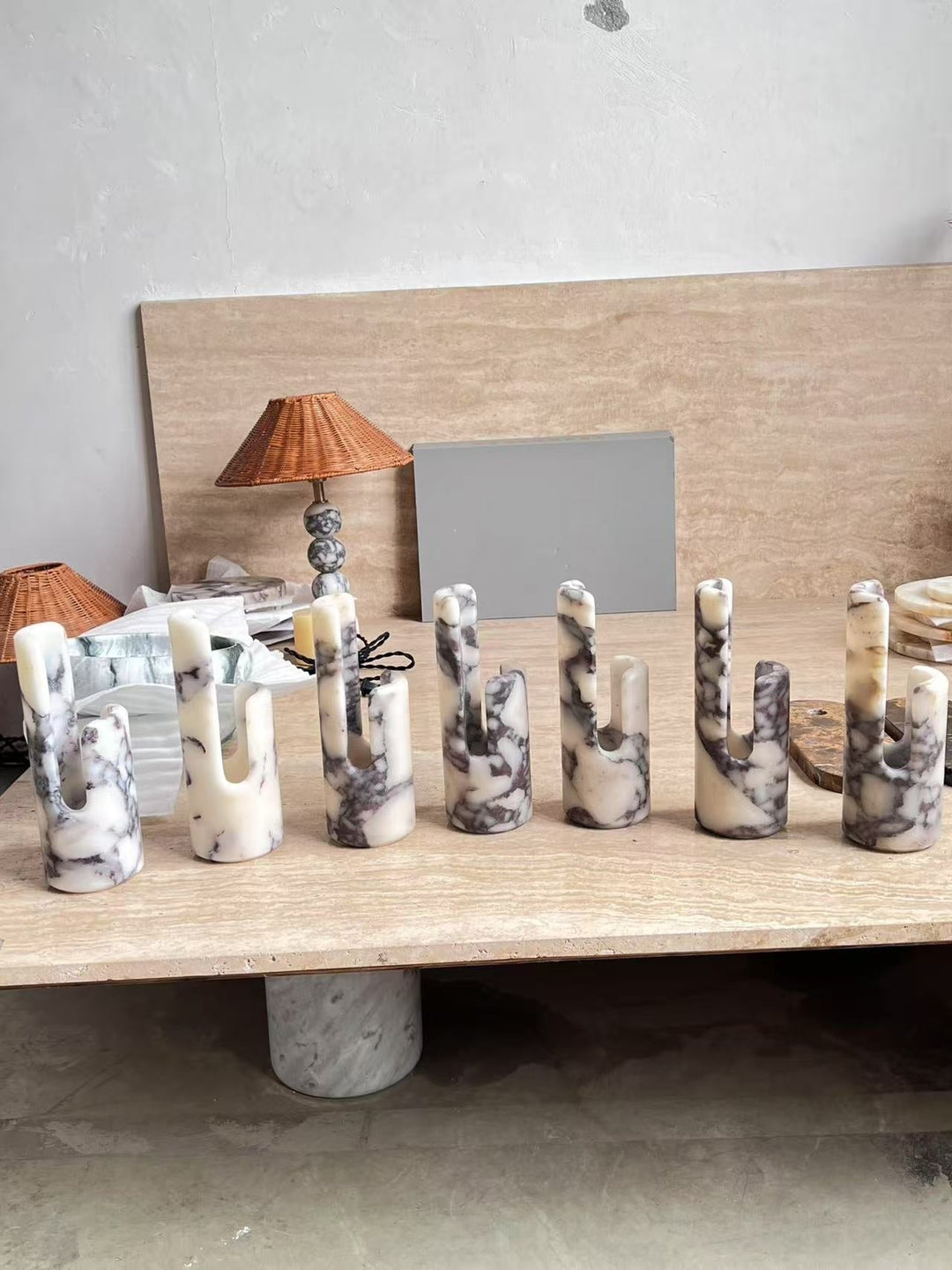 Elix Suspension Marbre Verre Moderne Salon - Neutralighting