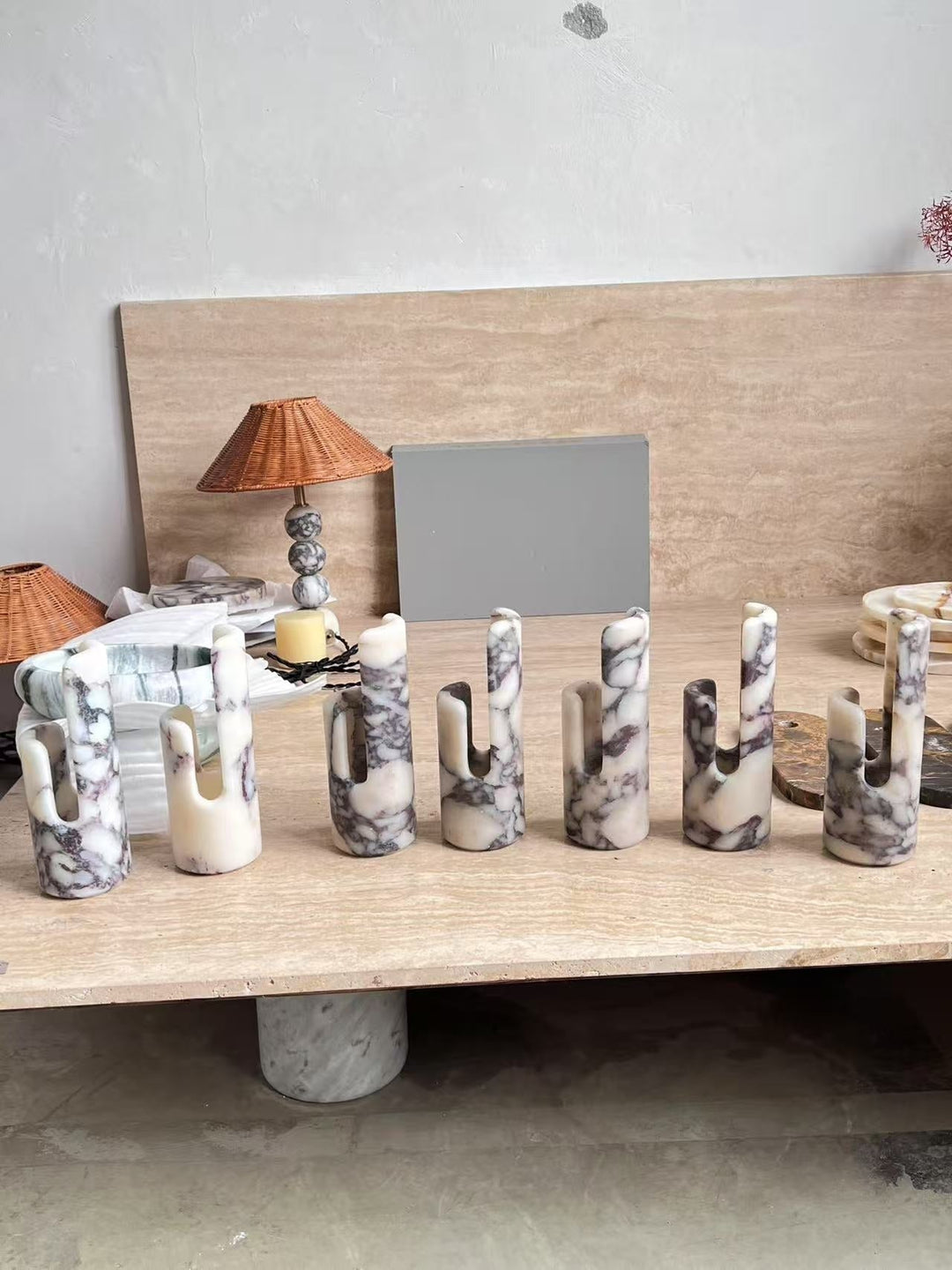 Elix Suspension Marbre Verre Moderne Salon - Neutralighting