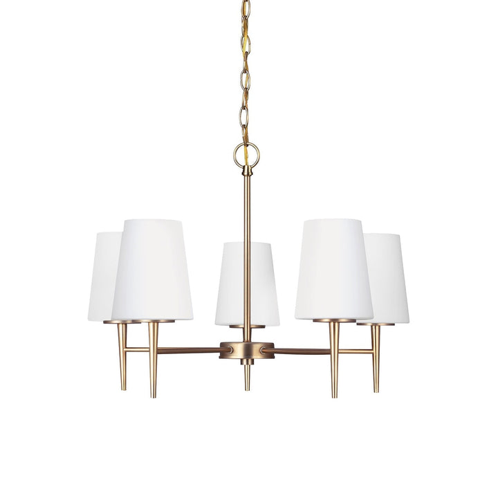 Gaze Chandelier Laiton Verre Élégance Vintage Salon - Neutralighting